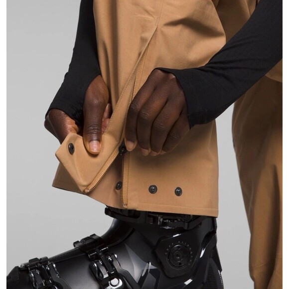 The North Face Women Tsirku GTX GORE TEX Shell Ski Bib Pant Almond $700 XXL Long - Picture 5 of 9